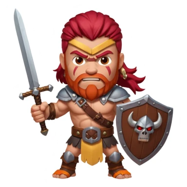 CREA UN BARBARO DE CLASH OF CLANS sticker