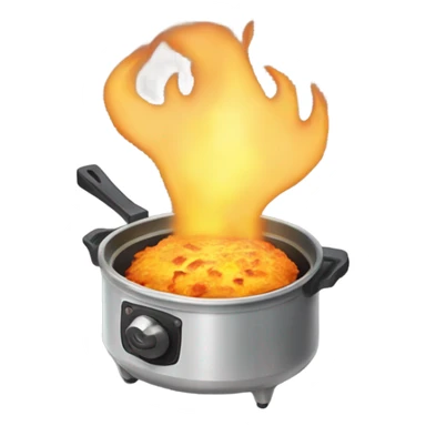 calcifer from howls moving castle eat scrambled eggs  sticker
