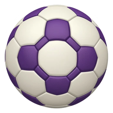 bola de futebol branco e roxa sticker