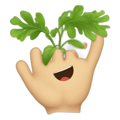 le bras tendu en face de soi, avec la paume de la main dirigée vers le sol et les doigts serrés entre eux sticker