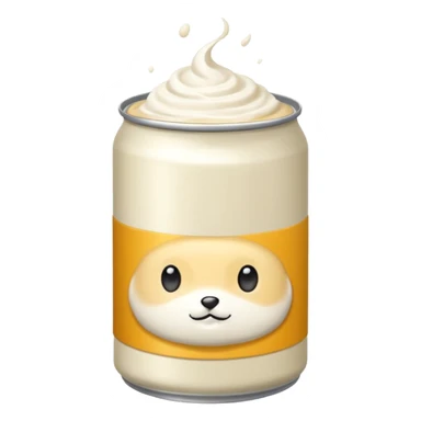 creme fouette avec une bombe sticker