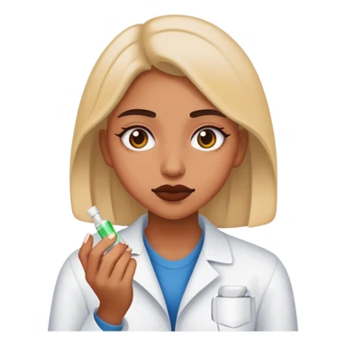 Girl taking drugs sticker