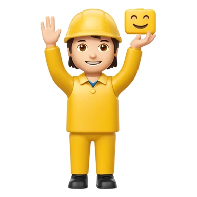Playmobil guy sticker