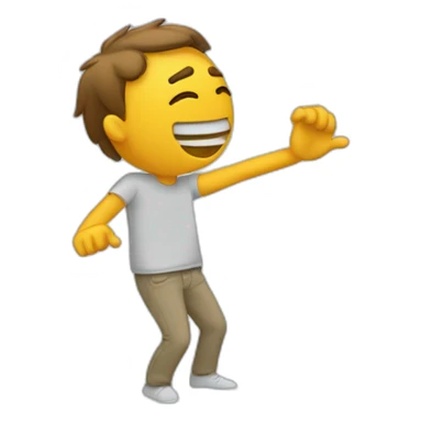 Homme qui fait un dab sticker