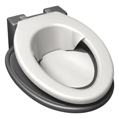 Toilet seat made of paper sticker