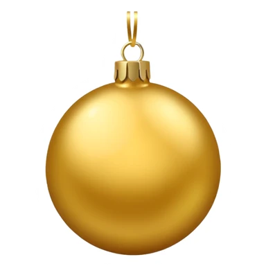 Christmas tree ball golden sticker