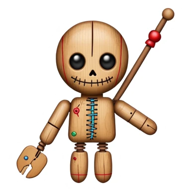 voodoo doll sticker