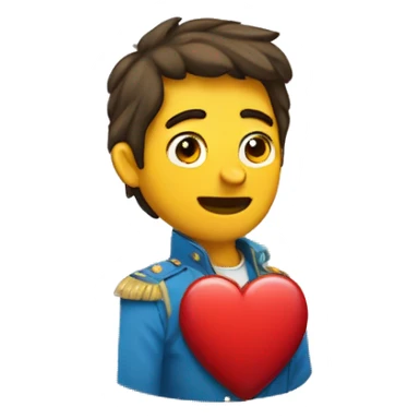 Un corazón con una corona ariba sticker