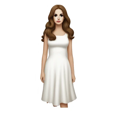 lana del rey in a white dress  sticker