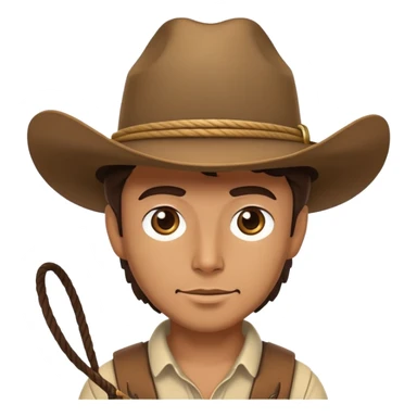 cowboy with lasso sticker