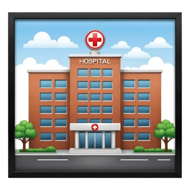 HOSPITAL desde fuera  sticker