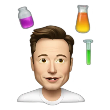 elon musk doing drugs, for educational purposes only, inclusiveness and positive, LGTBQ+ sticker