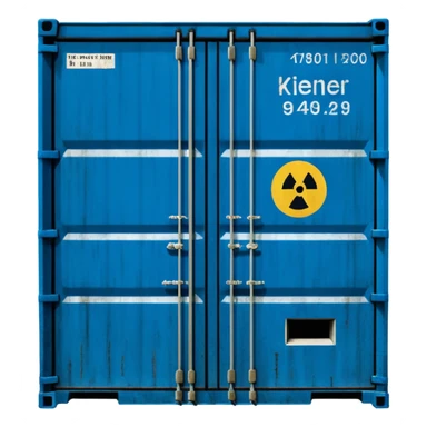 Anselm Kiefer shipping container cast in concrete sticker