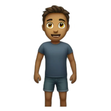 man in a tornado sticker