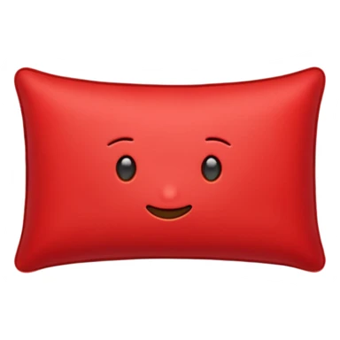 luxury red pillow sticker