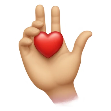 Heart Made with hands but only half and with one ha d  sticker