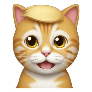 Donald trump with a cat sticker