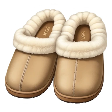 UGG FLUFFY house slippers no logo sticker