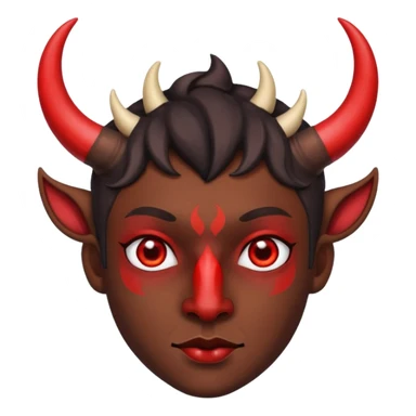 make it look more like a demon sticker