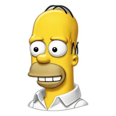 Homer Simpson Happy sticker