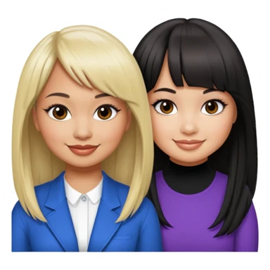 Raven-Symoné and Debby Ryan (straight bangs) sticker