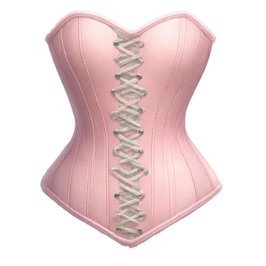 pastel pink heart corset sticker