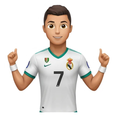 CR7 Cristiano Ronaldo doing his signature celebration pose sticker