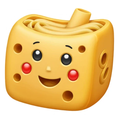 one piece of elbow macaroni sticker