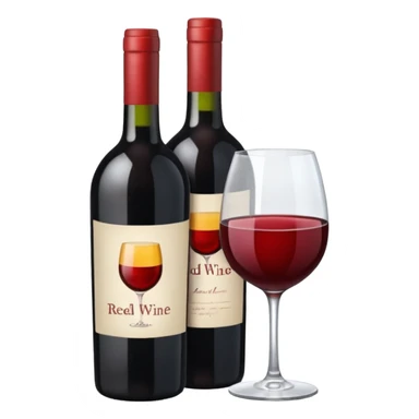 Bottle of wine sticker