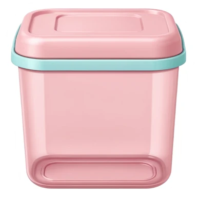 pastel pink food container sticker