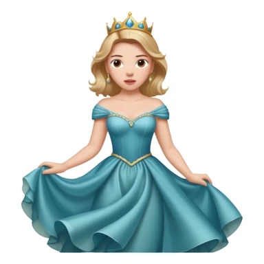 Scarlett Johansson in a princess dress sticker