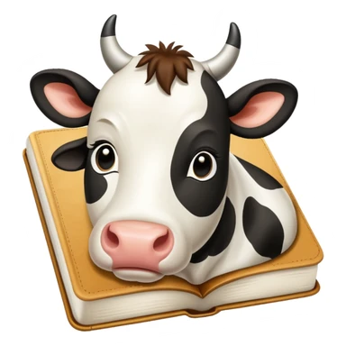 Cow print journal sticker