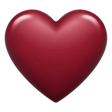 Maroon heart sticker
