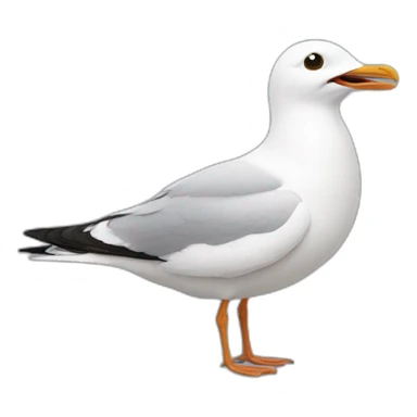 mouette qui pleure de rire sticker