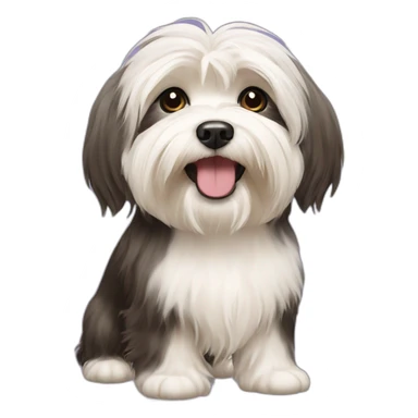 Dog havanese full height sticker