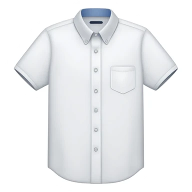 white collared shirt short sleeves sticker