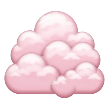 pastel pink cloud scenery  sticker