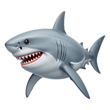 A shark whit nike shoes sticker