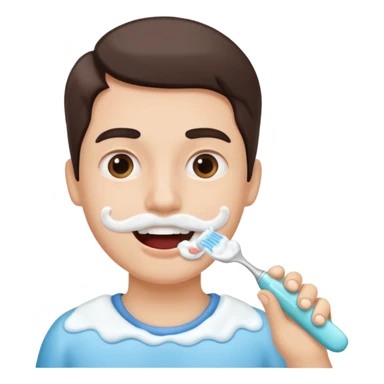 Brushing your teeth sticker