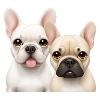 Two French Bulldogs sticker