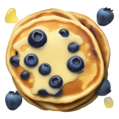 Blueberry pancakes with butter sticker