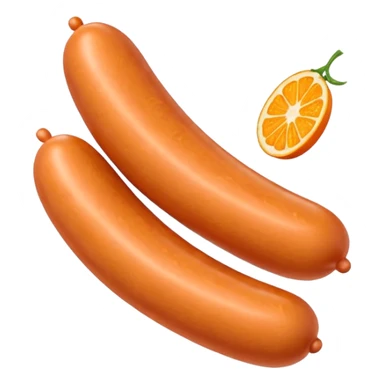 orange vienna sausages sticker
