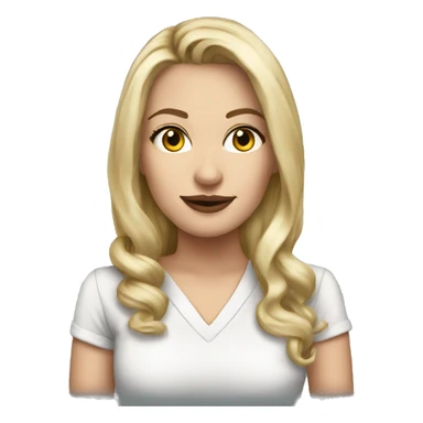 recruiter meg blonde hair tattoos sticker
