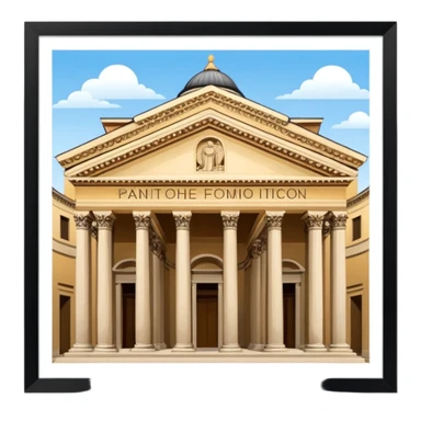 Pantheon in Italy  sticker