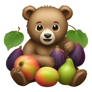 bear mixed fig sticker