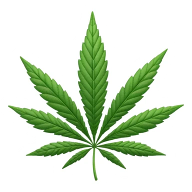 white marijuana icon sticker