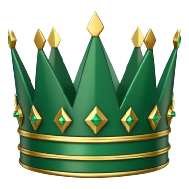 Green crown but the spikes are dominos sticker
