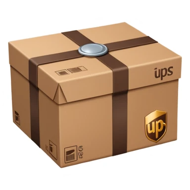 UPS delivery parcel sticker