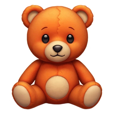 teddy bear made of a sunset sticker