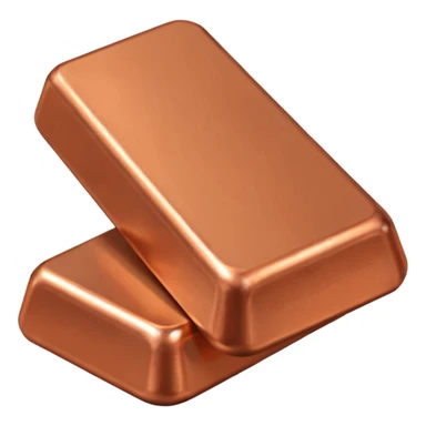 Create an Android-style cartoon emoji of a copper ingot. Make it simple, flat, and stylized with solid copper colors, no shine, no reflections, no gradients, and no faces or expressions. Keep the shapes clean, rounded, and consistent with modern Android emoji aesthetics.


 sticker